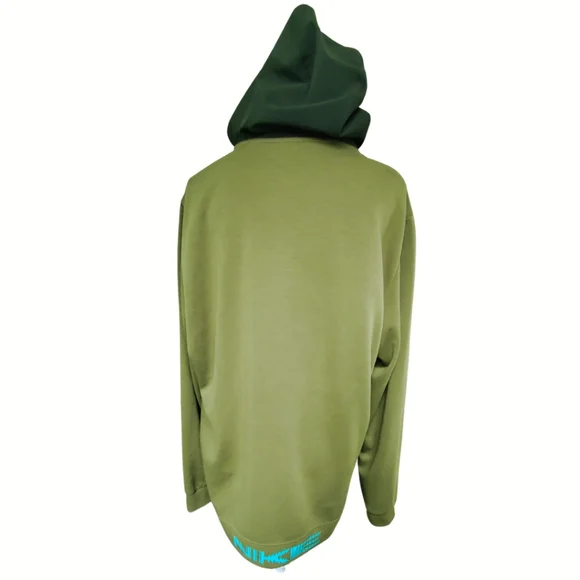 Nike Dri-Fit Pull Over Hoodie Sweatshirt Green DV7994-378 Mens Size Large - Picture 2 of 7